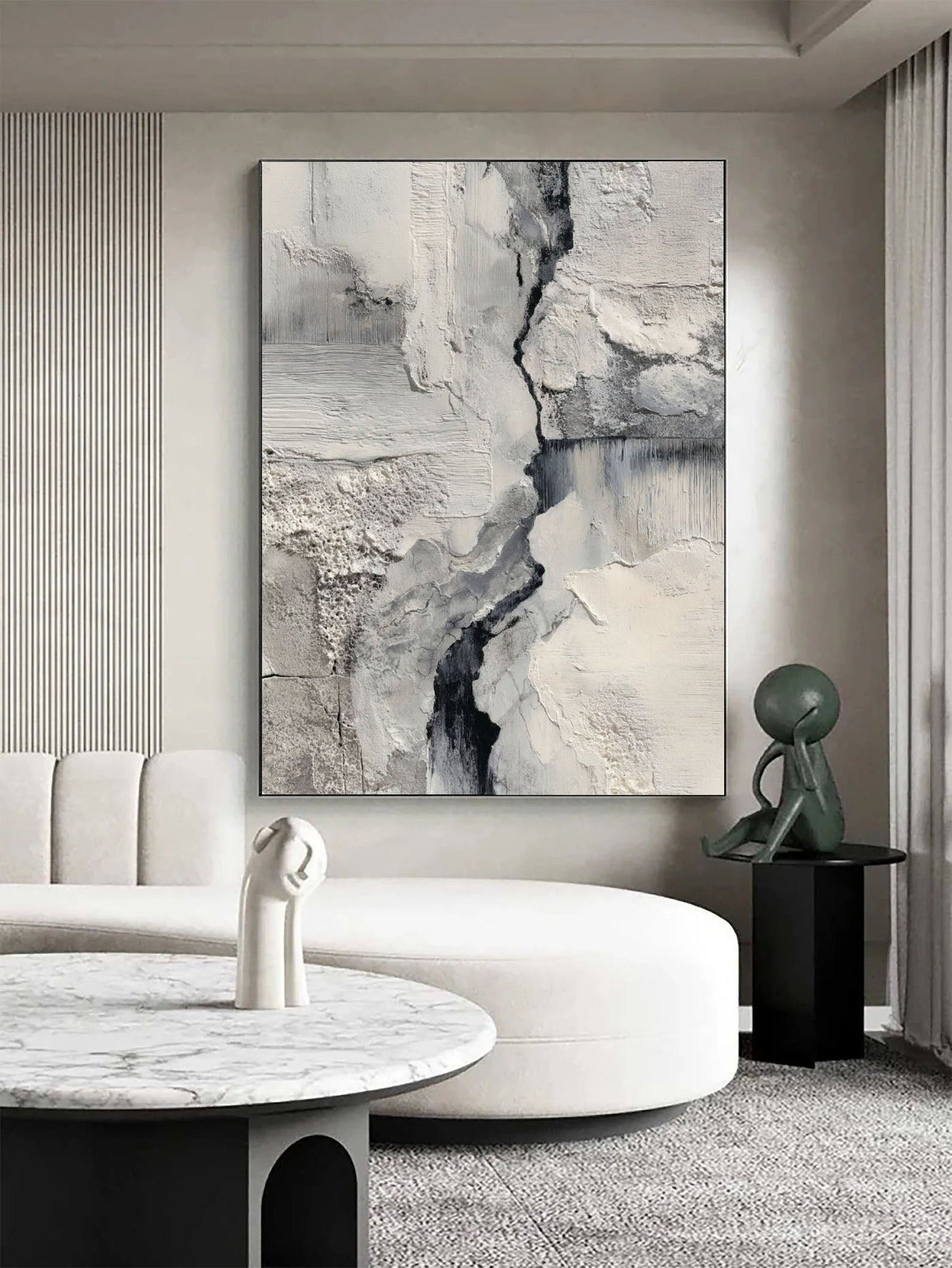 Textured Monochrome Art | Dramatic Depth