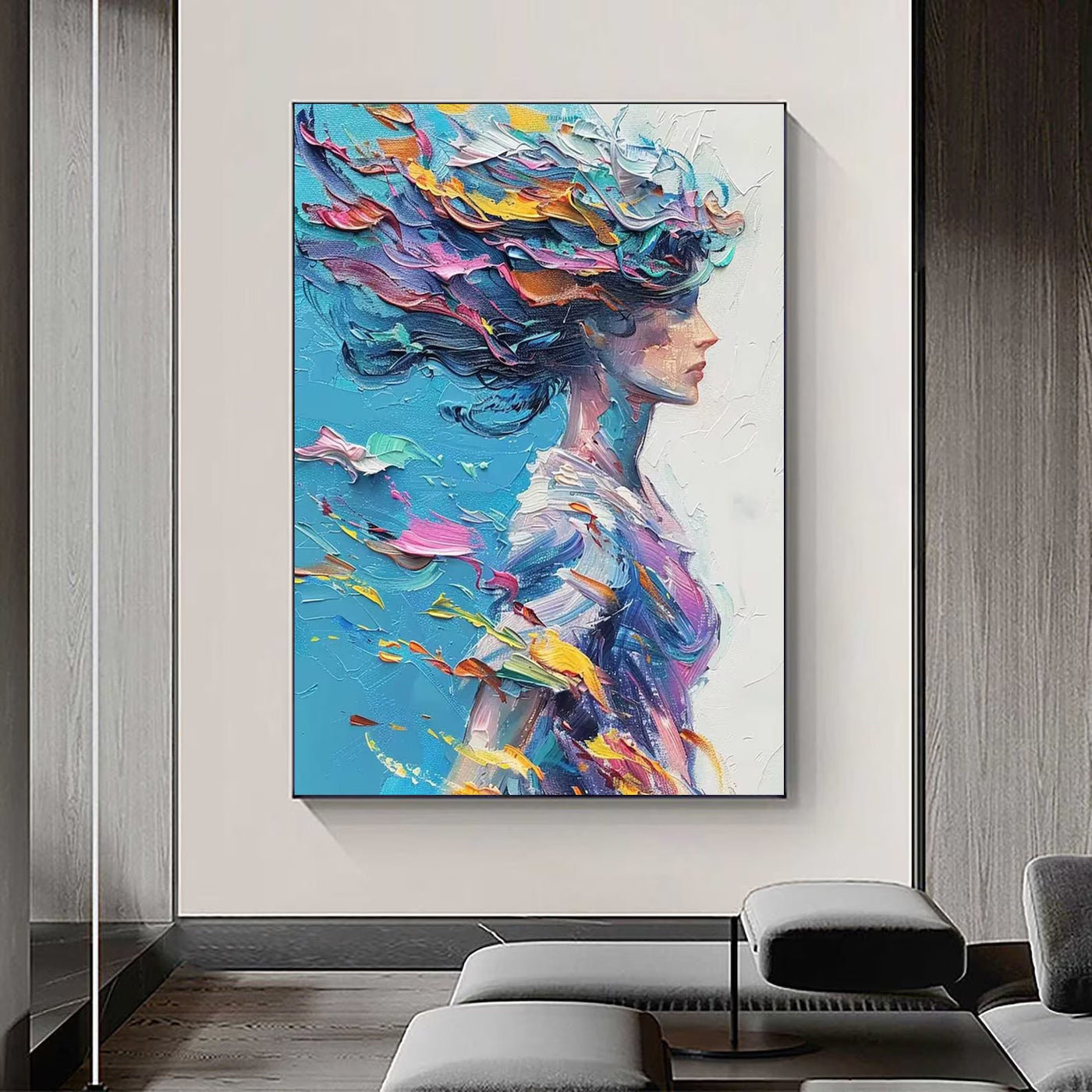 Textured Colorful Grace | Vivid Hue