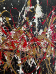 Textured Splatter Opulence | Black Backdrop