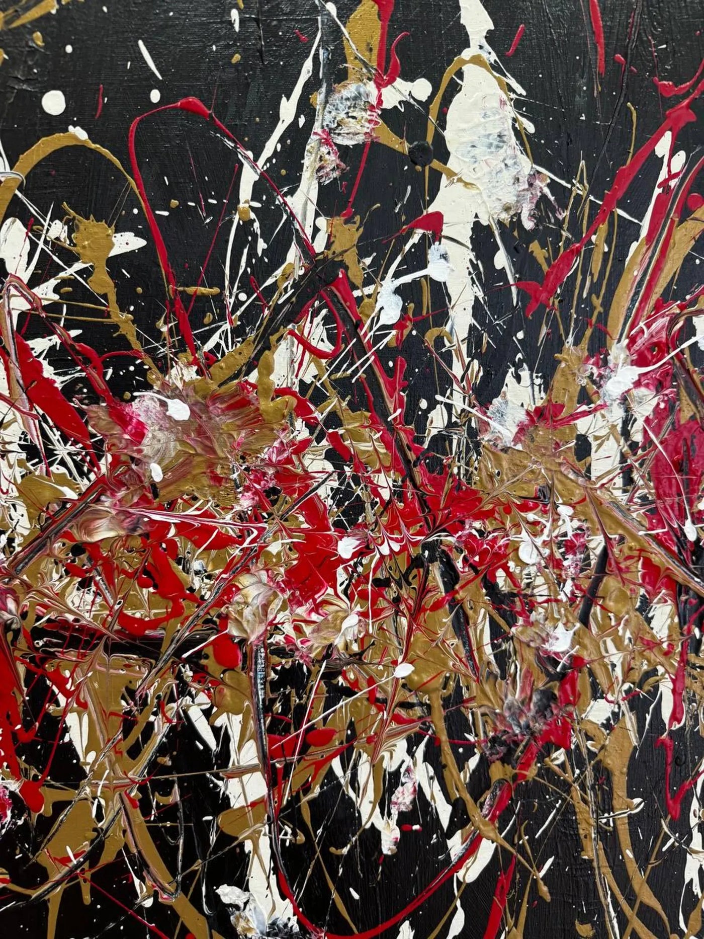 Textured Splatter Opulence | Black Backdrop