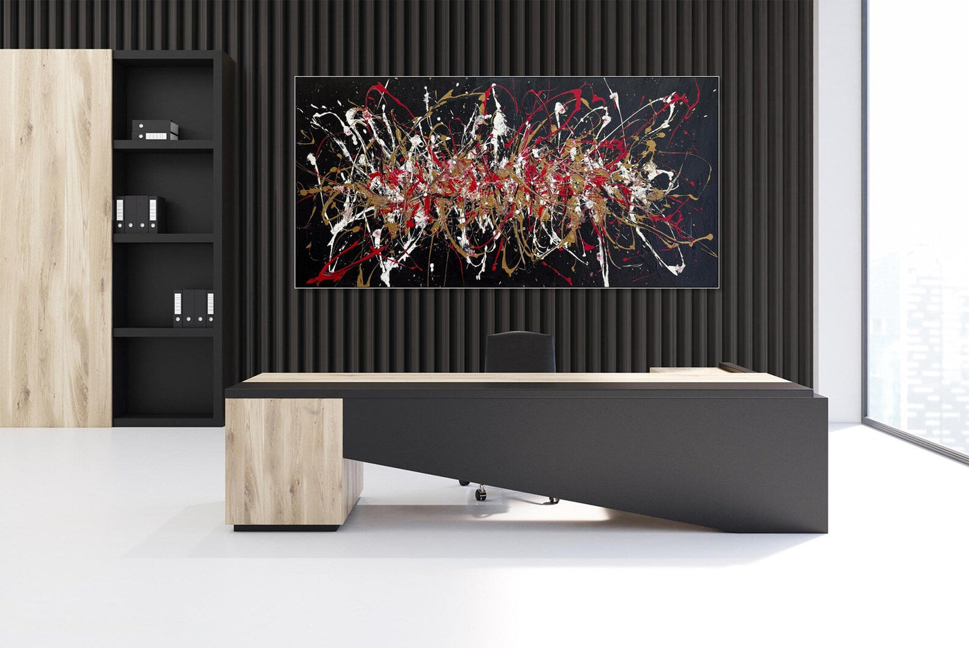 Textured Splatter Opulence | Black Backdrop