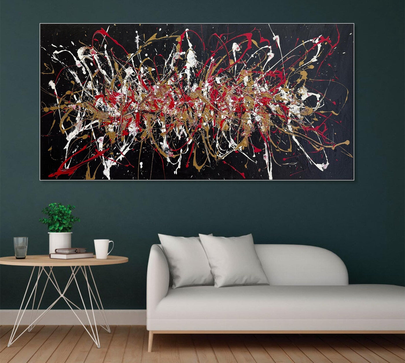 Textured Splatter Opulence | Black Backdrop