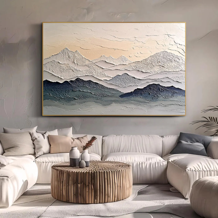Textured Mountain Vista | Muted Tones