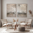 Muted Abstract Landscape | Soft Greys