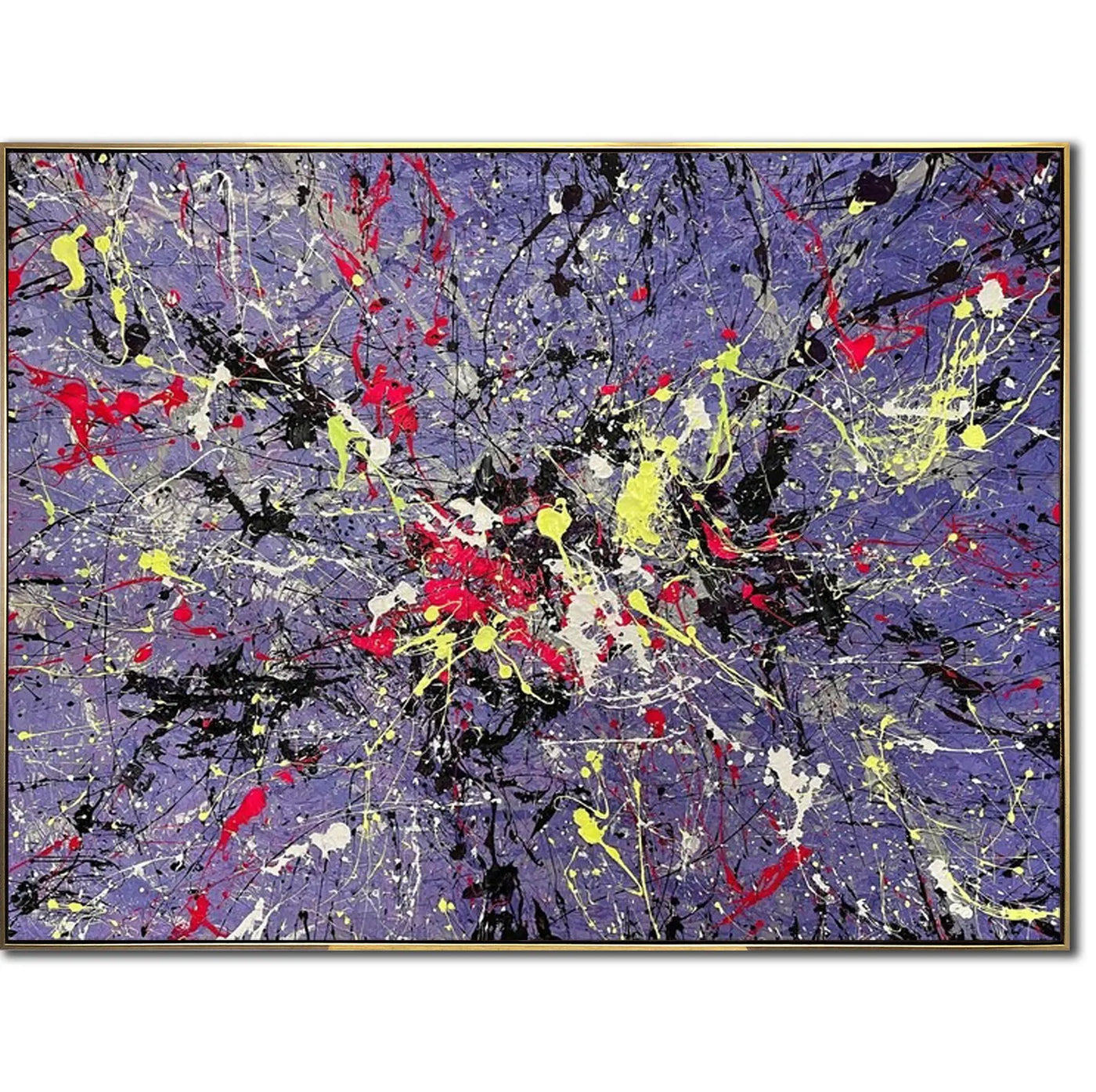 Textured Splatter Vibrancy | Purple Backdrop