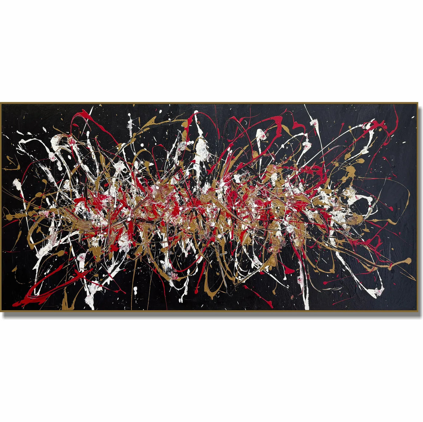 Textured Splatter Opulence | Black Backdrop