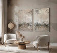 Muted Abstract Landscape | Soft Greys