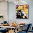 Textured Graffiti Chimp | Vibrant Backdrop