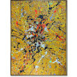 Textured Splatter Vibrancy | Golden Backdrop
