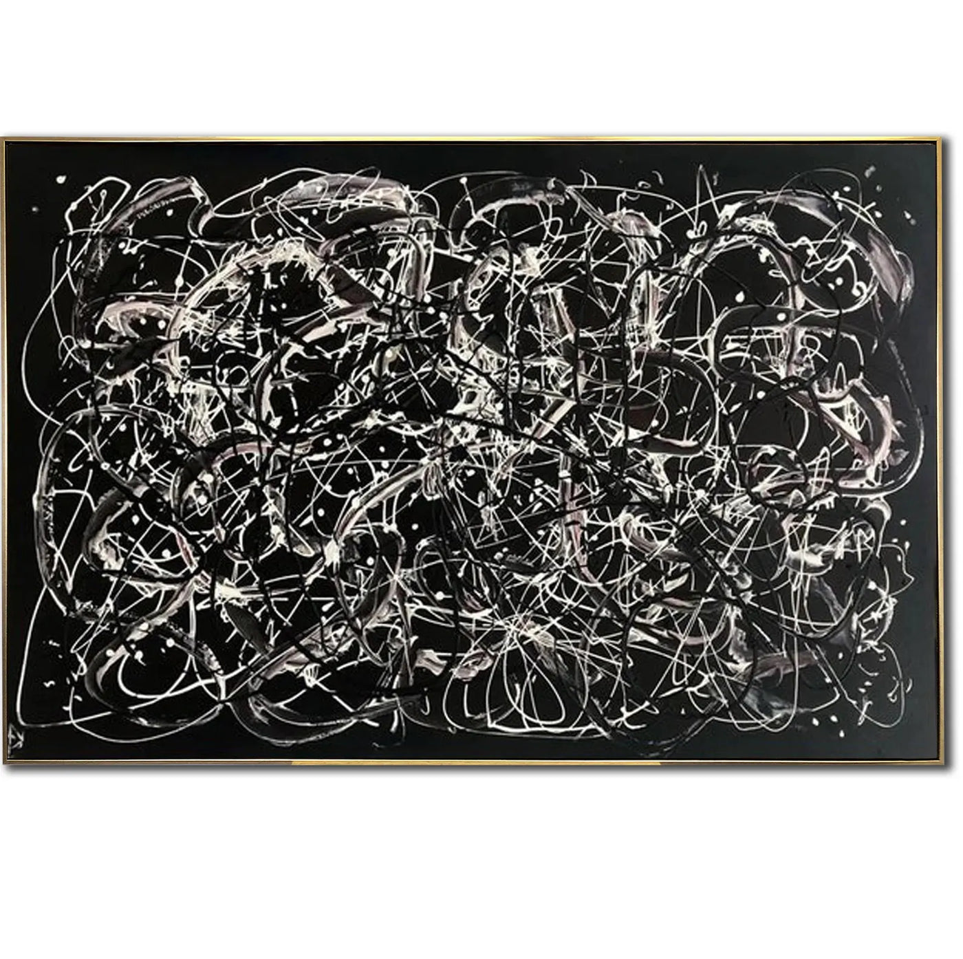 Textured Linear Swirls | Black Backdrop