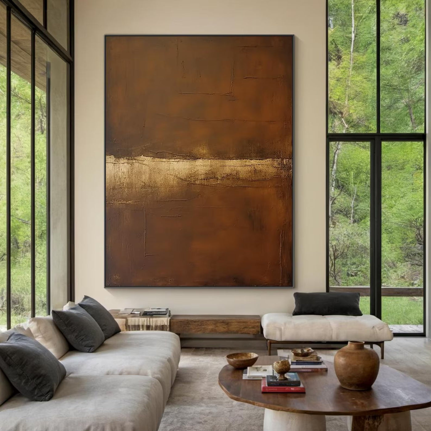 Textured Metallic Warmth | Bronze Rhythm