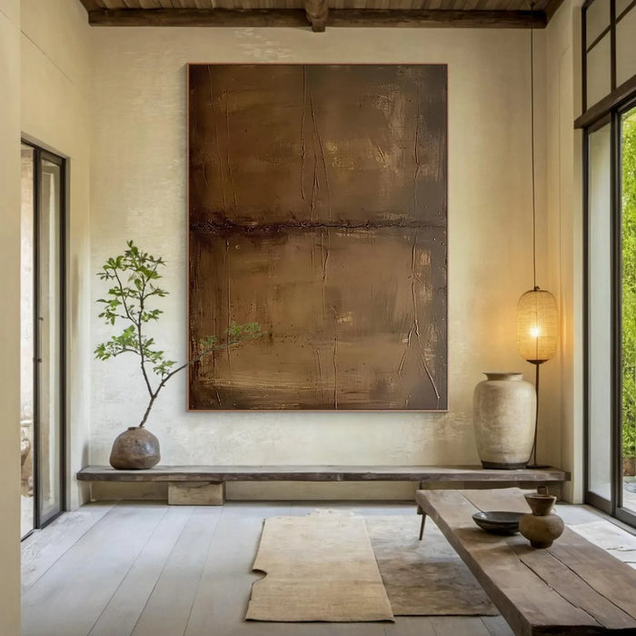 Textured Earthy Minimalism | Brown Beige
