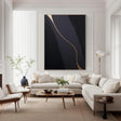 Textured Geometric Opulence | Black Gold