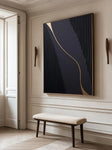 Textured Geometric Opulence | Black Gold
