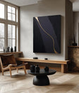 Textured Geometric Opulence | Black Gold