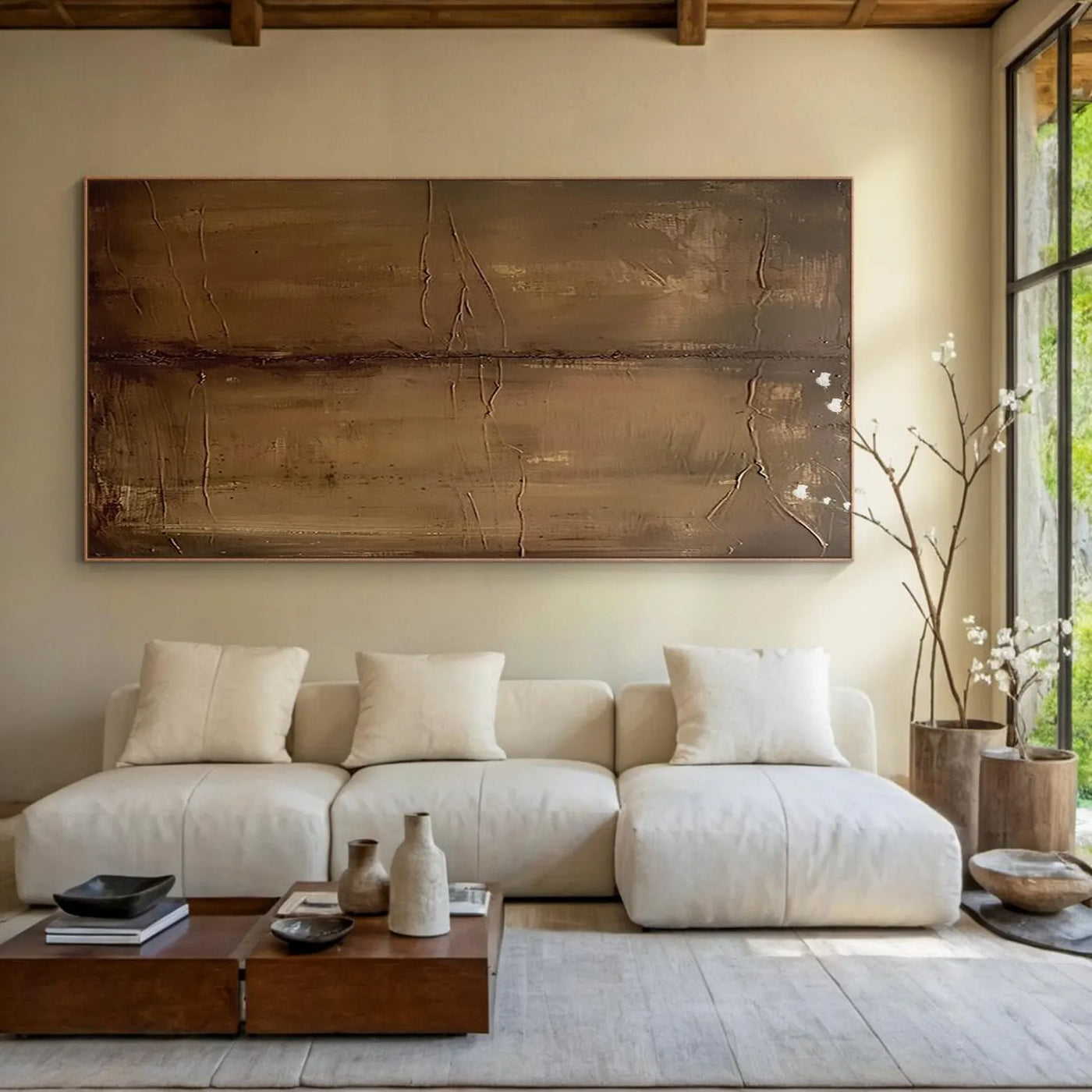 Textured Earthy Minimalism | Brown Beige