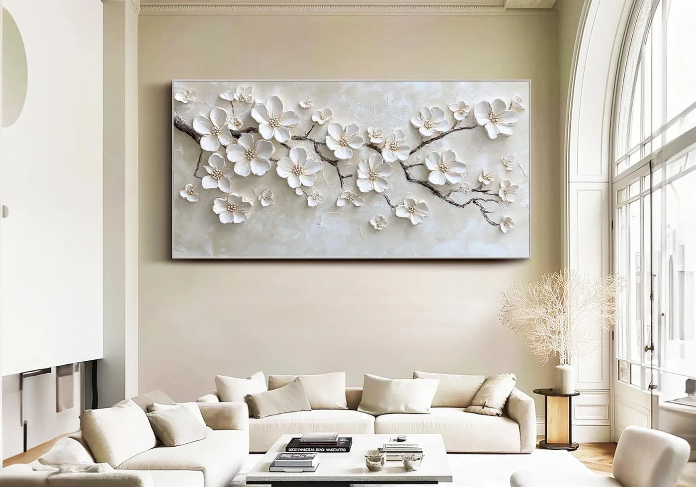 Textured Magnolia Opulence | Ivory Bough
