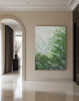 Textured Foliage Opulence | Green Mis