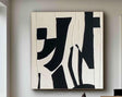 Textured Geometric Boldness | Black Beige
