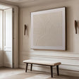 Textured Circular Elegance | Beige Swirl