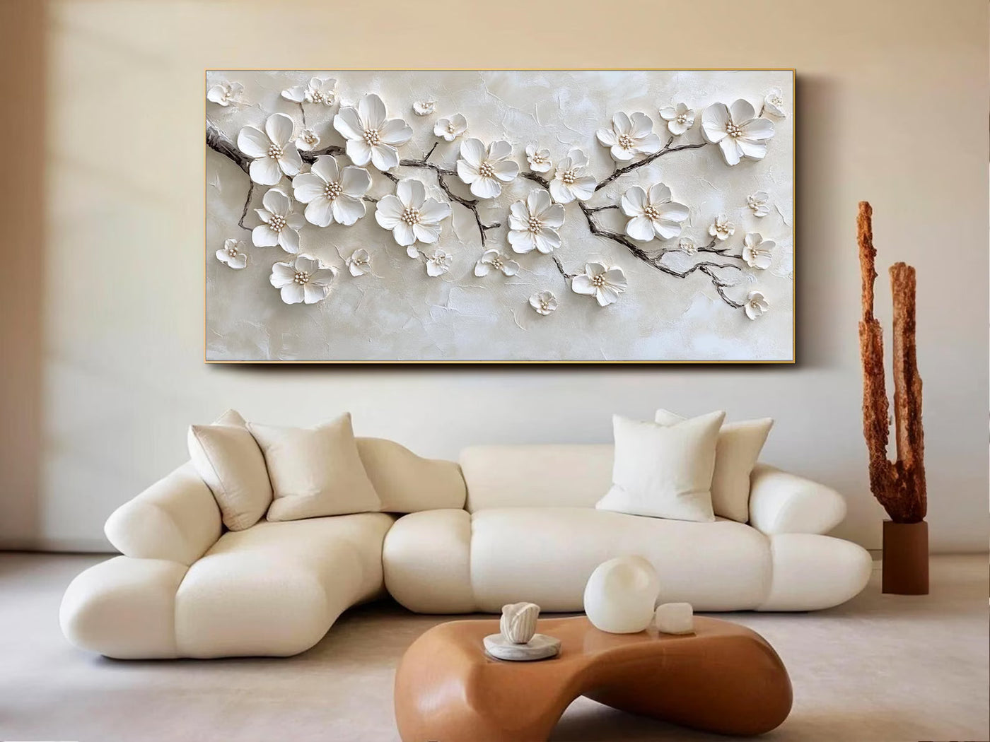 Textured Magnolia Opulence | Ivory Bough