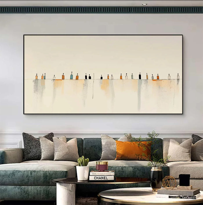 Minimalist Bottle Line Art | Subtle Charm