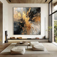 Textured Abstract Luxury | Gold Black