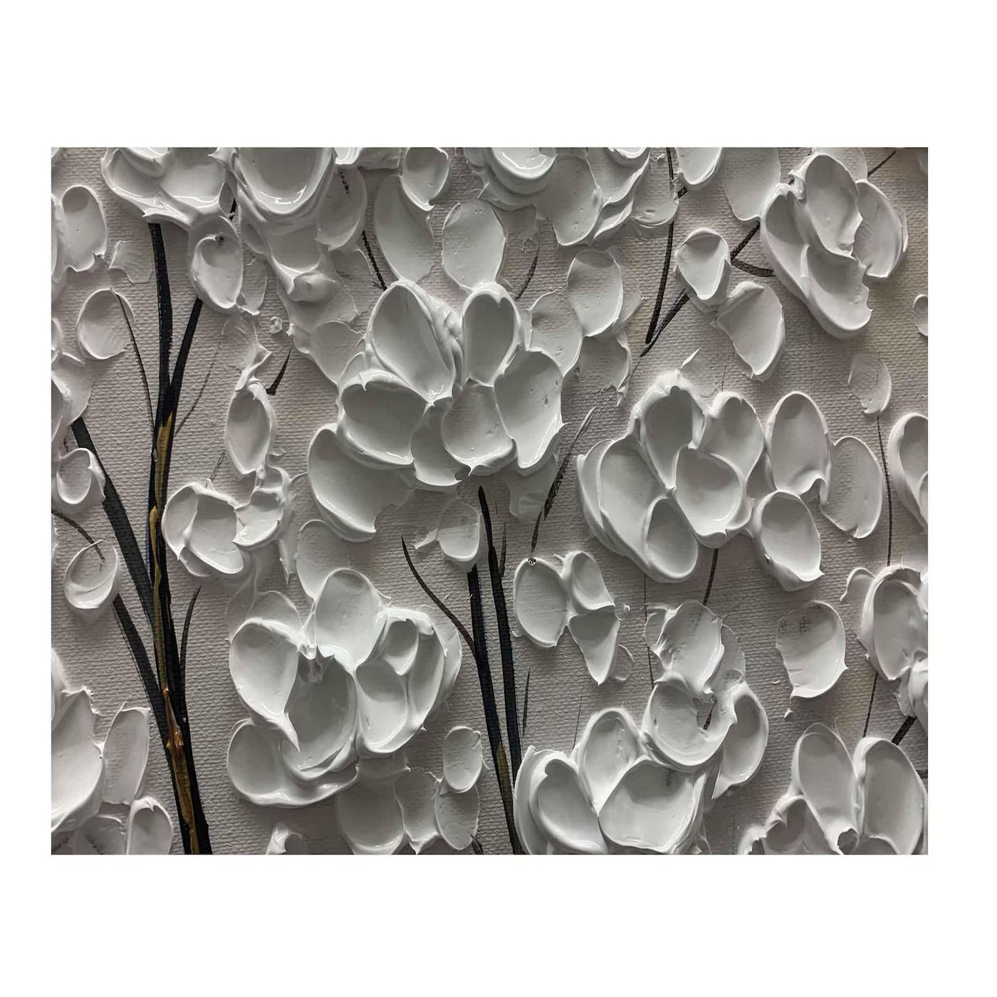 Textured Tree Elegance | Silver Blossom