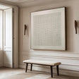 Textured Grid Sophistication | Neutral Weave
