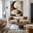 Textured Geometric Serenity | Umber Curves