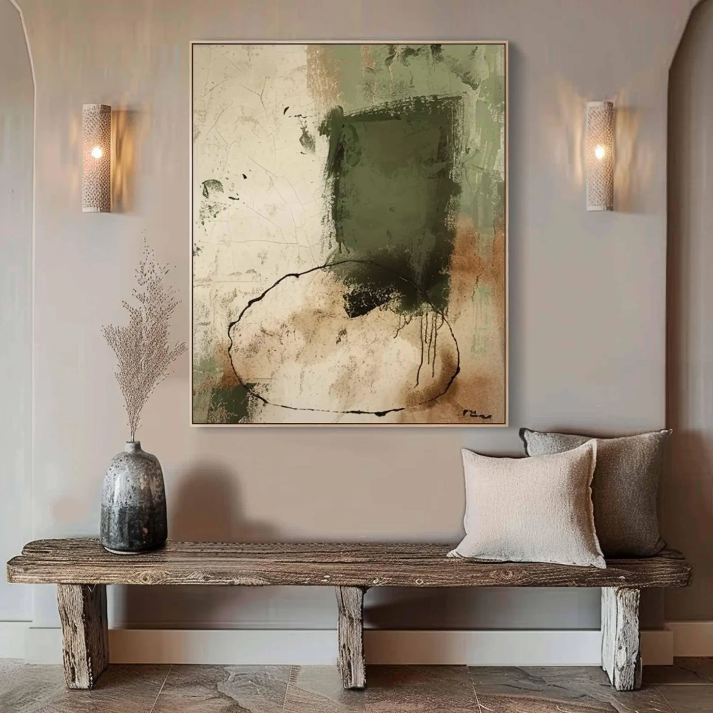 Earthy Tones Abstract Art | Subtle Tranquility