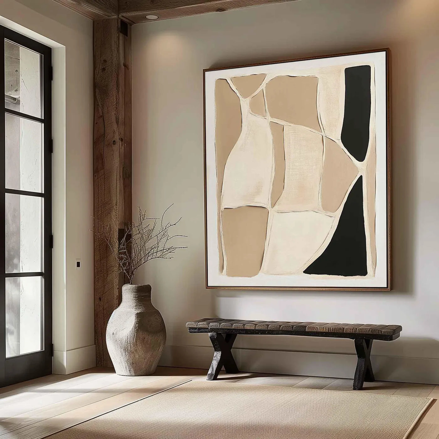 Textured Geometric Abstract | Refined Luxe