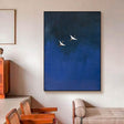 Textured Avian Tranquility | Blue Sky
