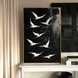 Textured Avian Drama | Black White