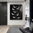 Textured Avian Drama | Black White