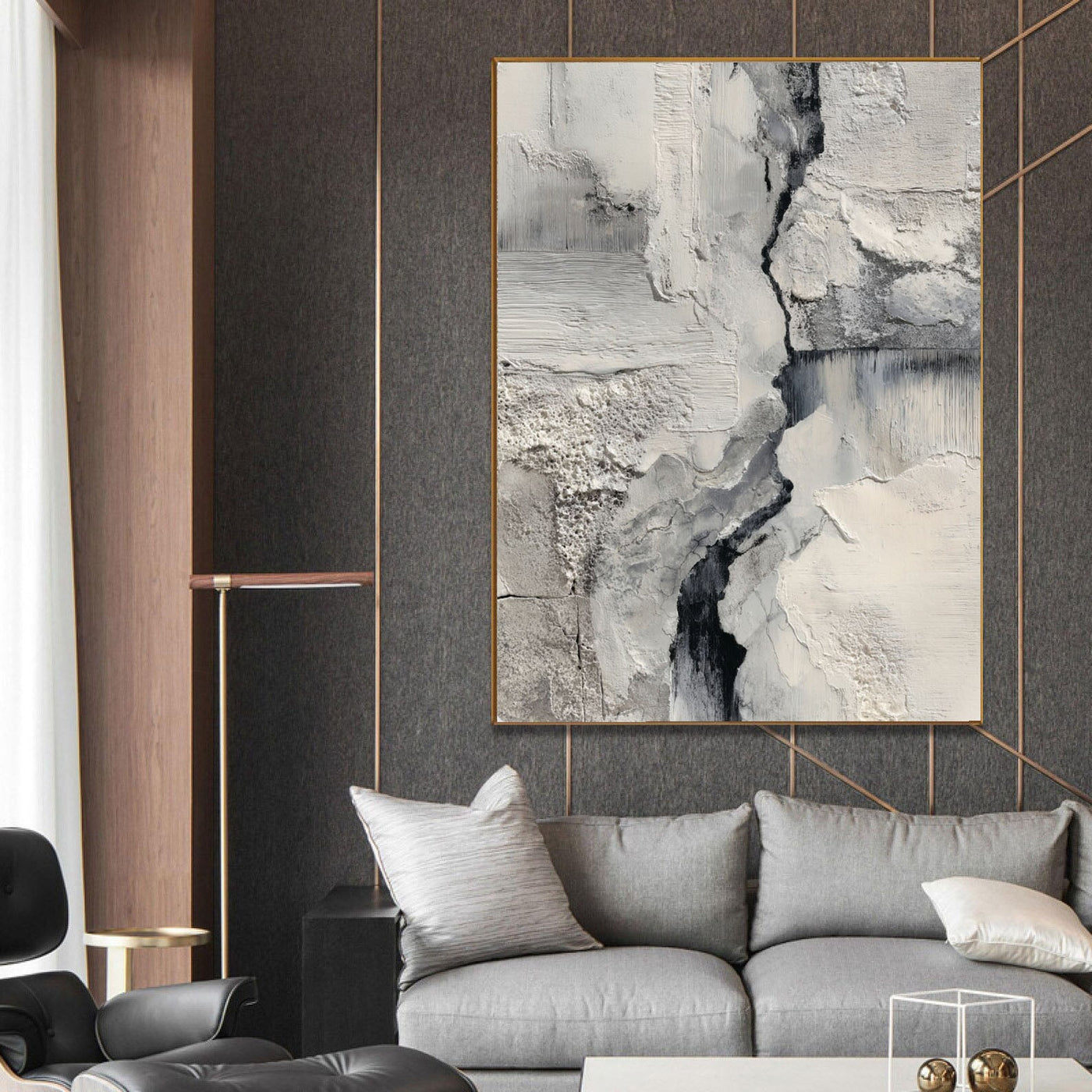 Textured Monochrome Art | Dramatic Depth