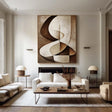 Textured Geometric Serenity | Umber Curves
