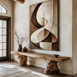 Textured Geometric Serenity | Umber Curves