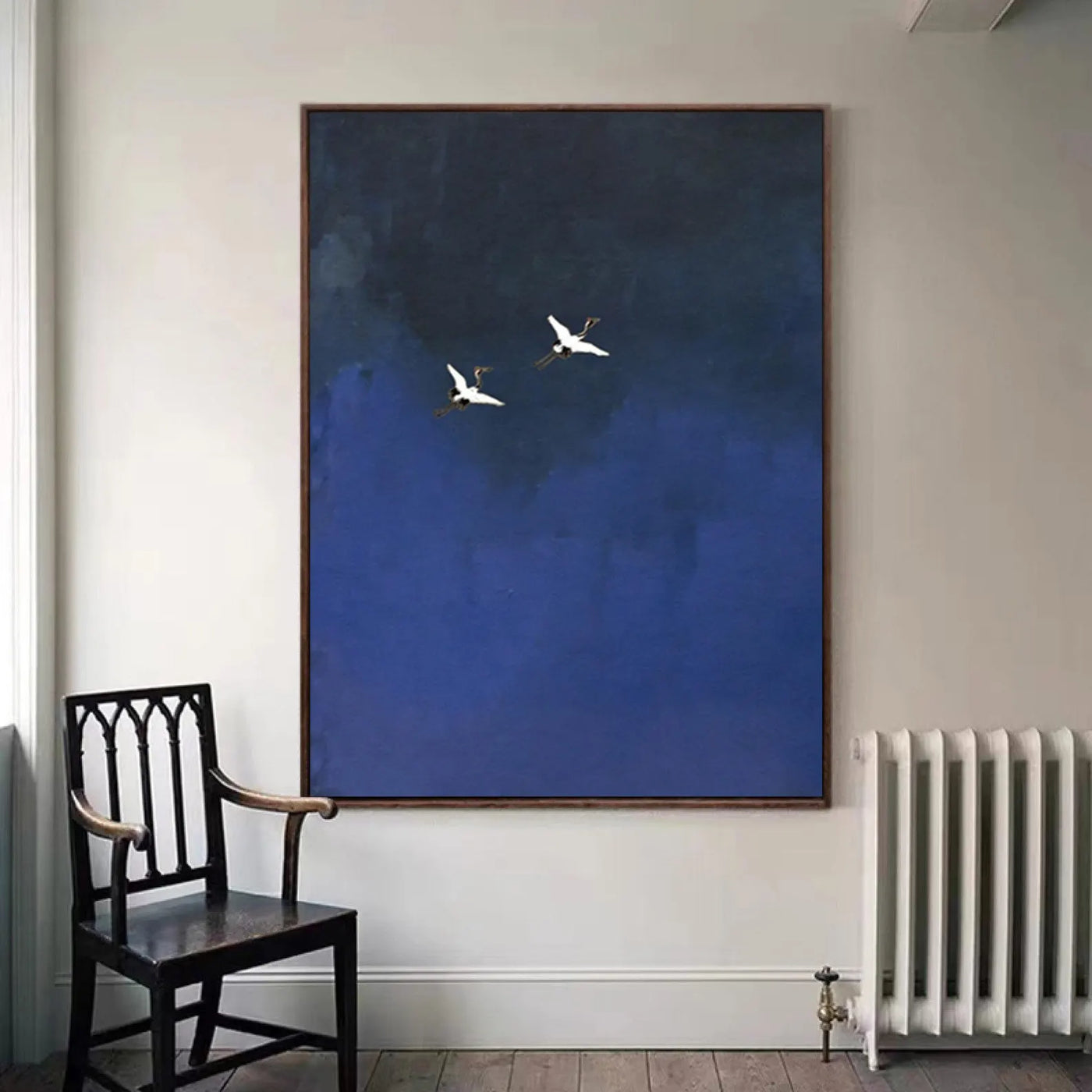 Textured Avian Tranquility | Blue Sky
