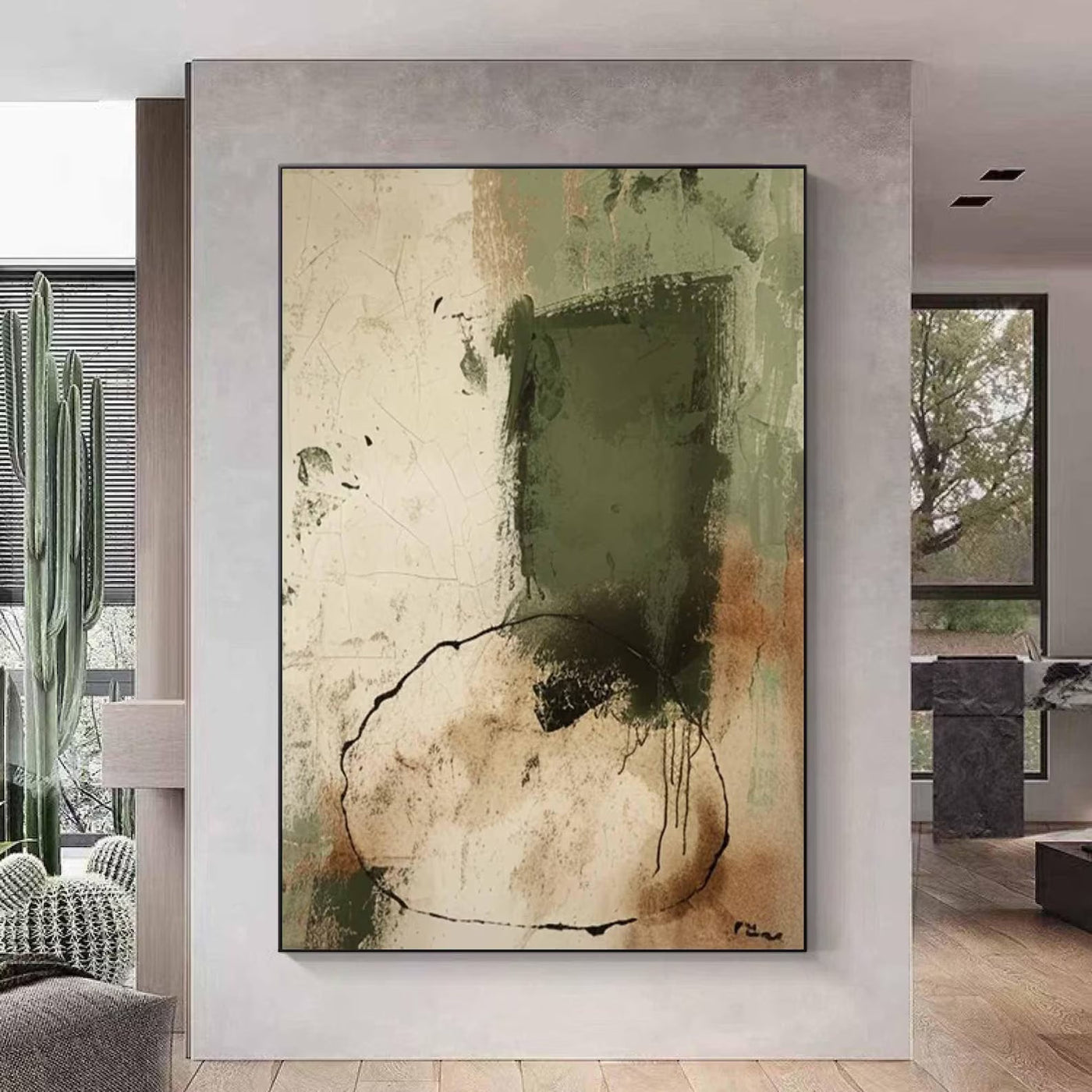 Earthy Tones Abstract Art | Subtle Tranquility