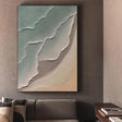 Textured Coastal Waves | Teal Sand