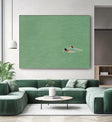 Figurative Swimming Scene Art | Serene Leisure Vibe