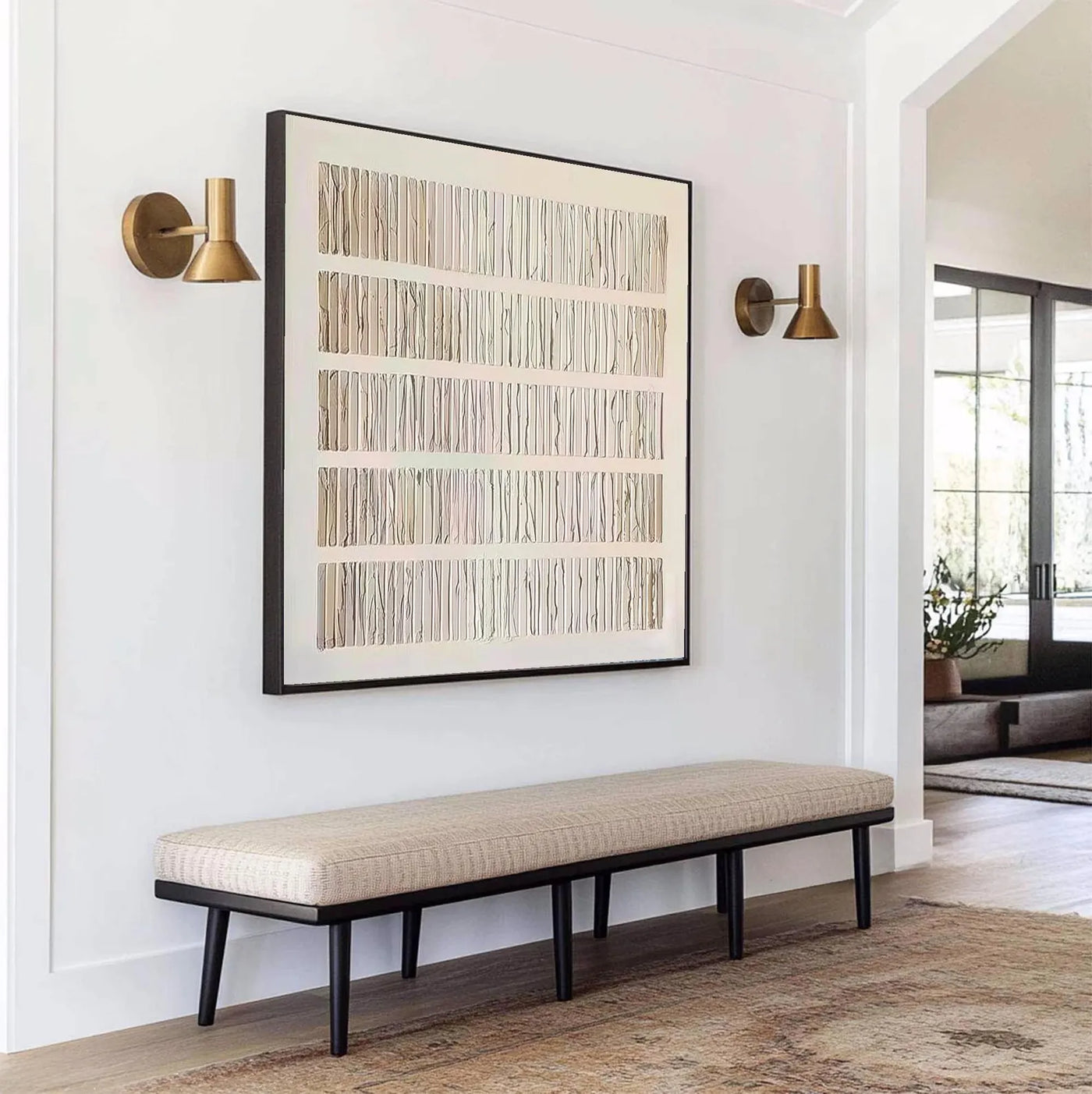 Textured Linear Minimalism | Elegant Repose