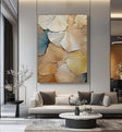 Textured Ginkgo Splendor | Warm Fronds