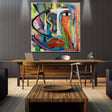 Textured Abstract Portrait | Vibrant Hues