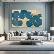 Textured Petal Serenity | Indigo Hues
