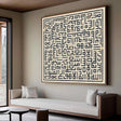 Textured Calligraphic Labyrinth | Dark Motif