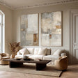 Layered Abstract Blocks | Neutral Pair