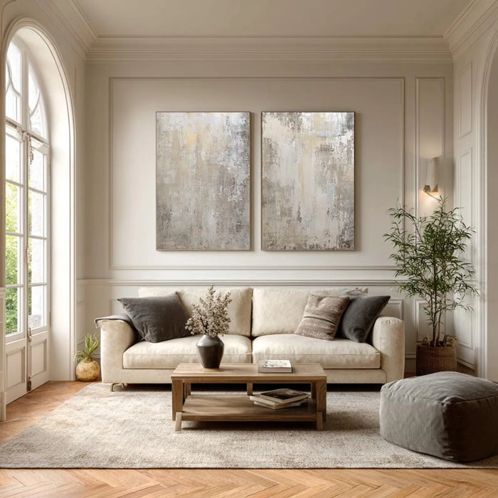 Ethereal Textured Layers | Neutral Glow