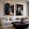 Bold Geometric Forms | Wood Texture